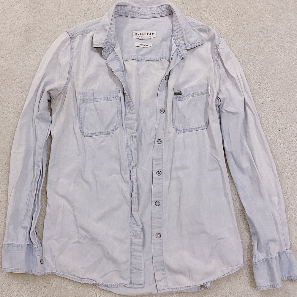 PacSun Basic Light Blue Button-Up | Size: S